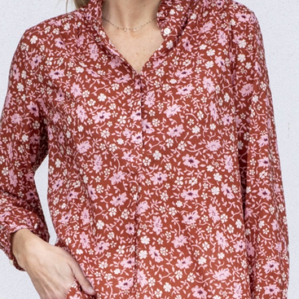Trovata Birds of Paradise Women’s Floral Print Top
